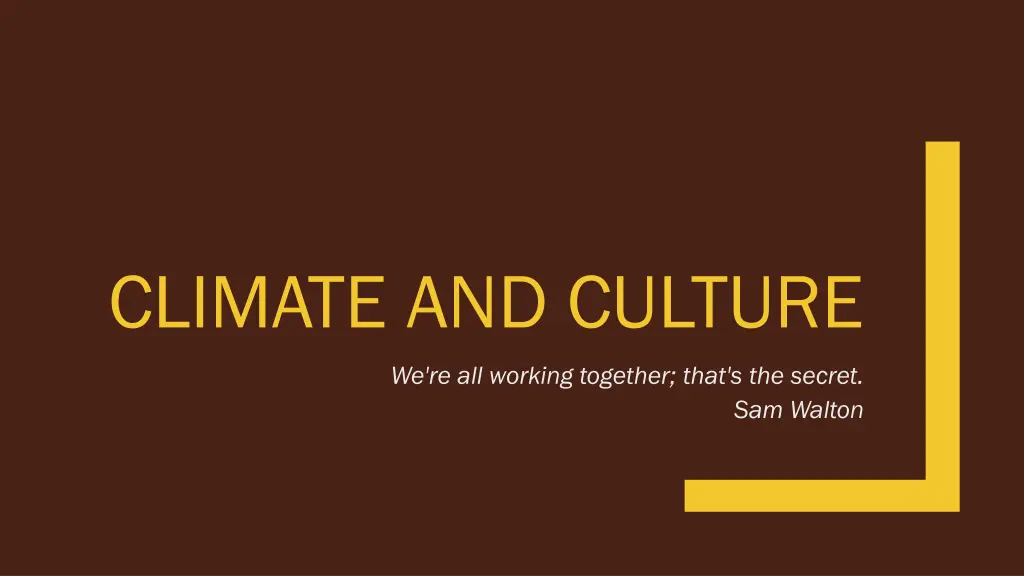 climate and culture