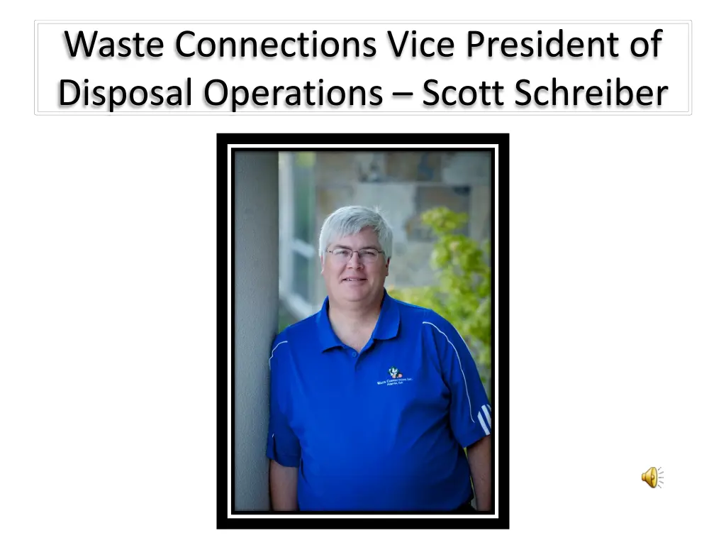 waste connections vice president of disposal
