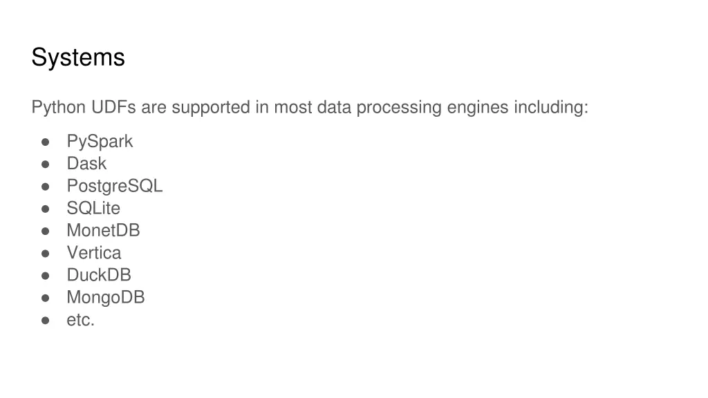 systems