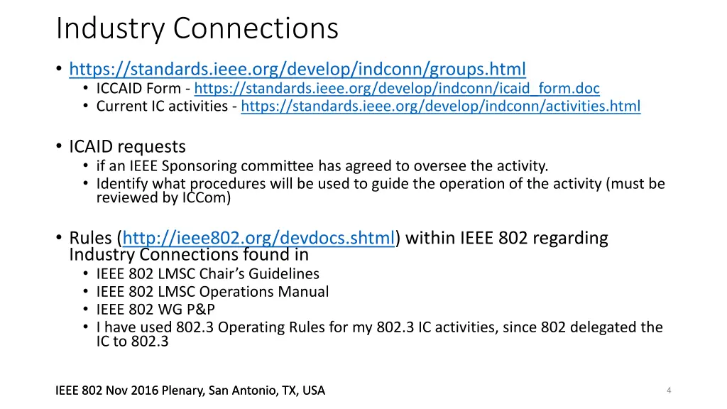 industry connections