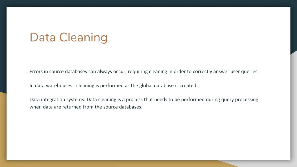 data cleaning