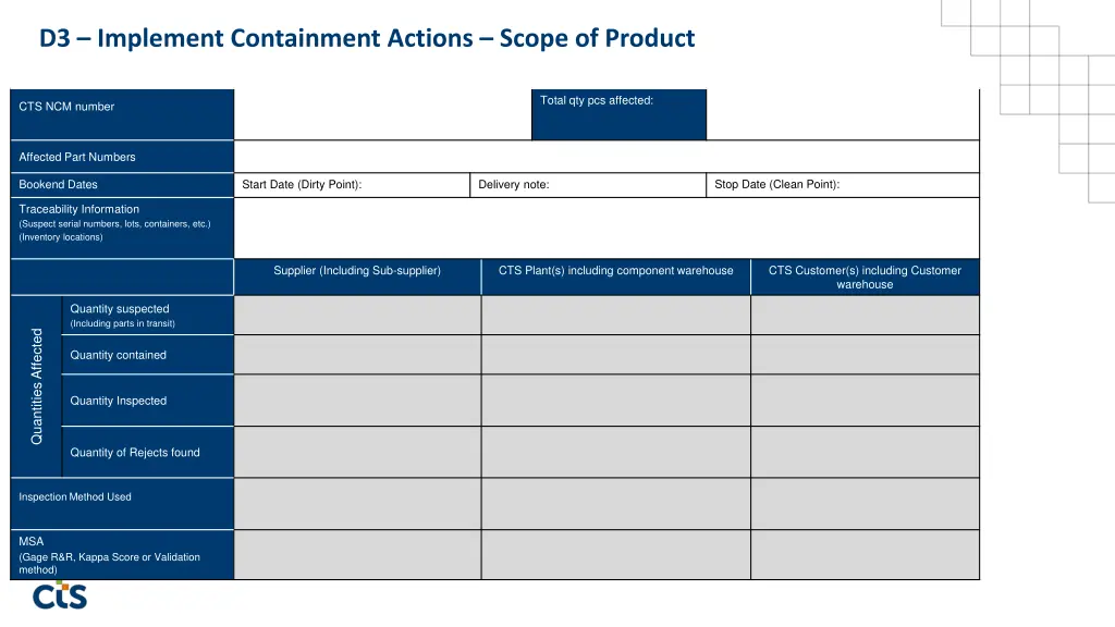 d3 implement containment actions scope of product