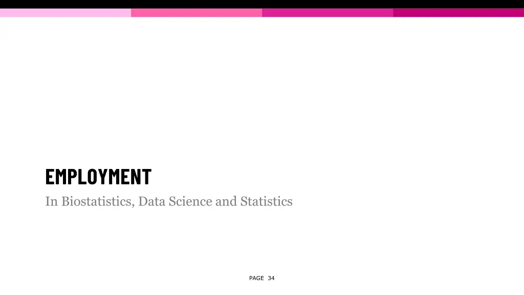 employment in biostatistics data science