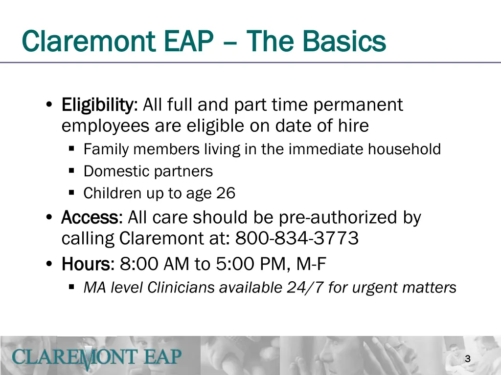 claremont eap claremont eap the basics