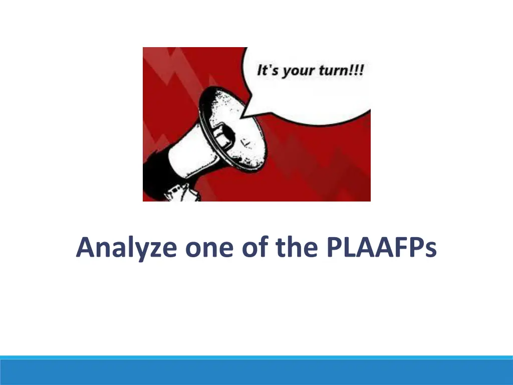 analyze one of the plaafps