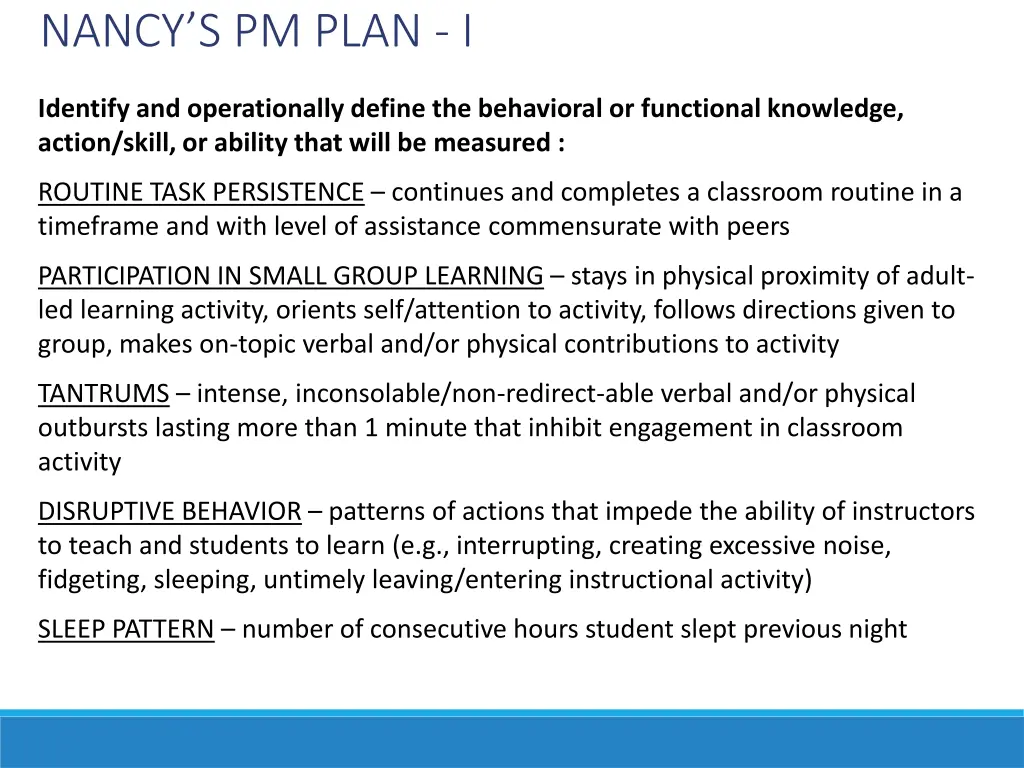 nancy s pm plan i