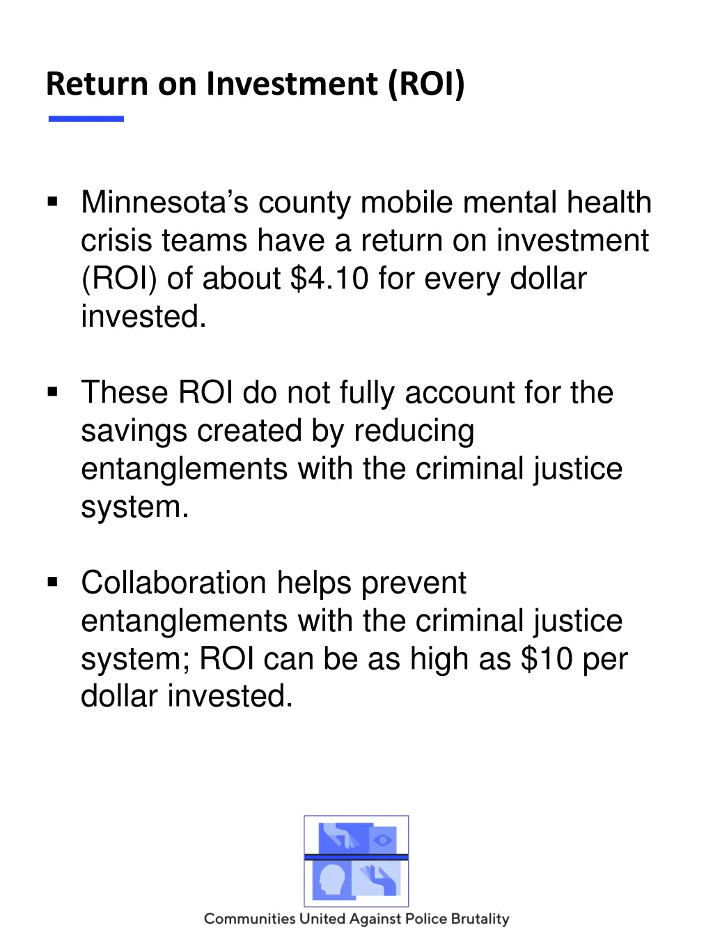 return on investment roi