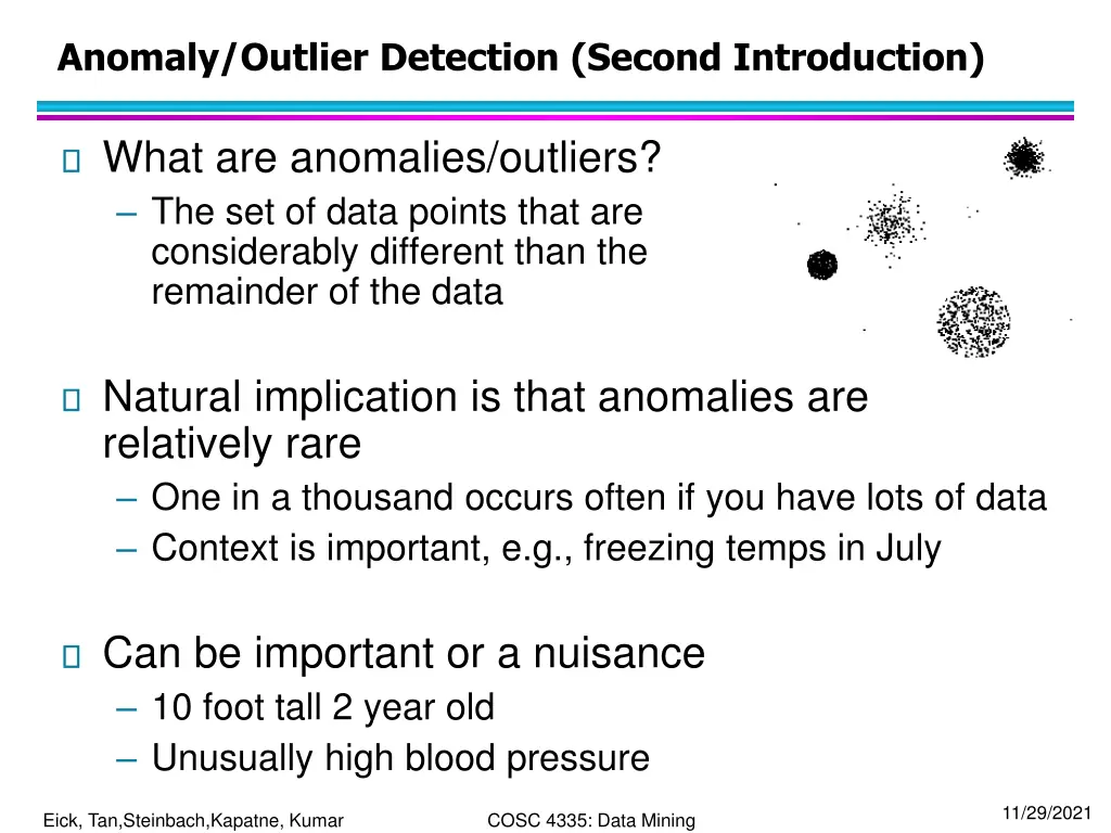 anomaly outlier detection second introduction
