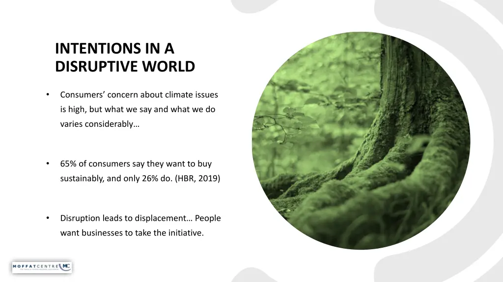 intentions in a disruptive world