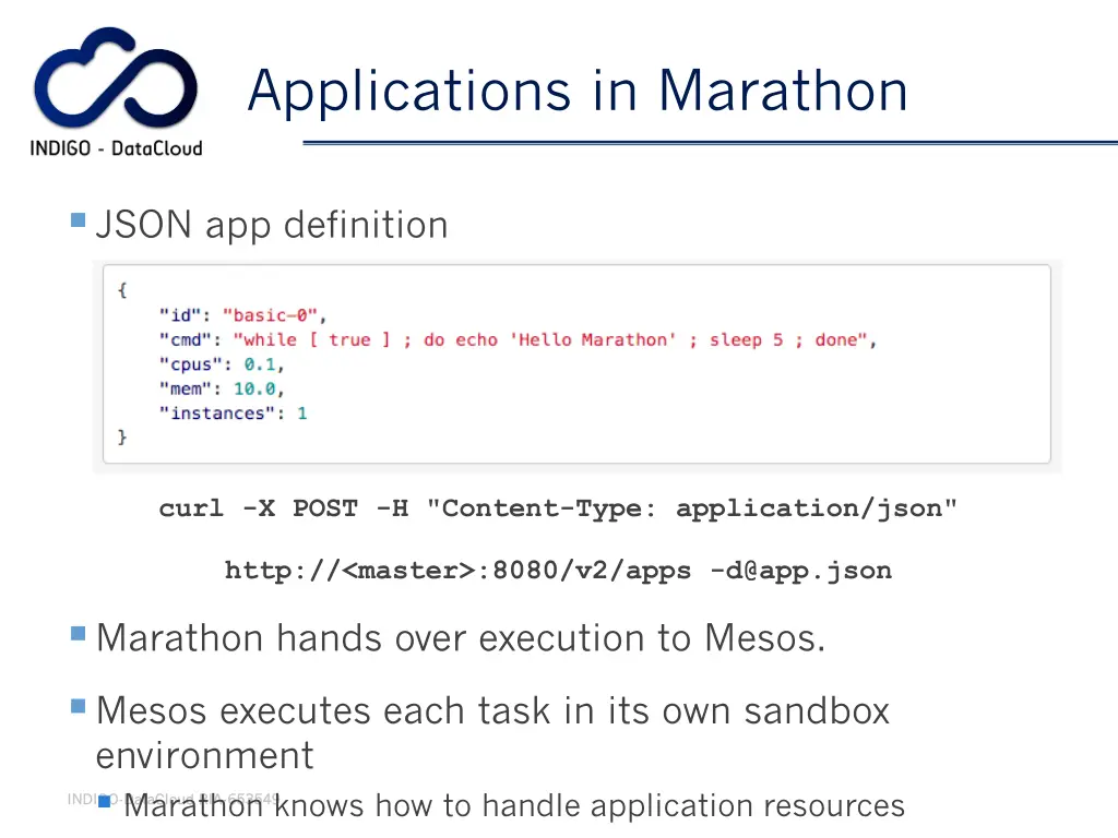 applications in marathon