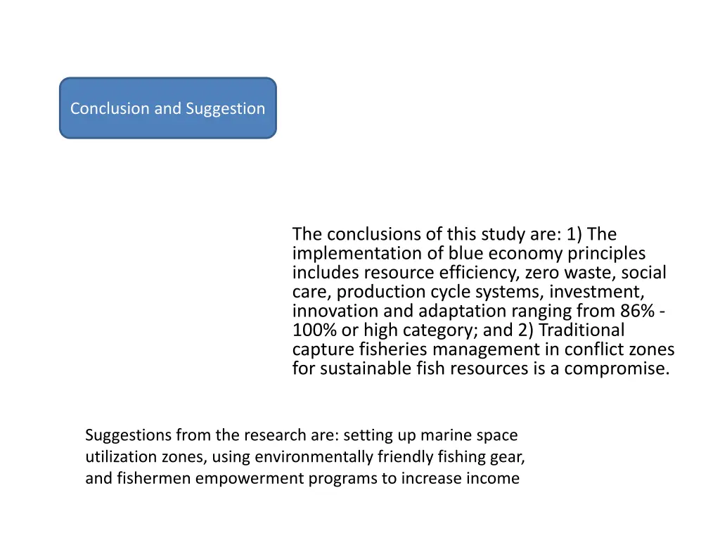 conclusion and suggestion