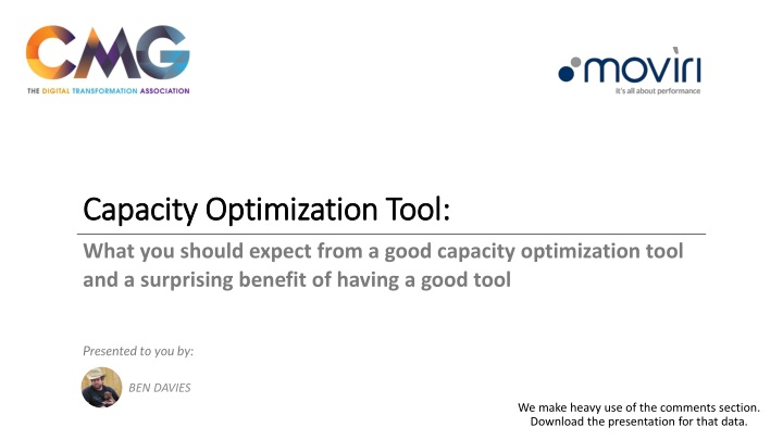 capacity optimization tool capacity optimization