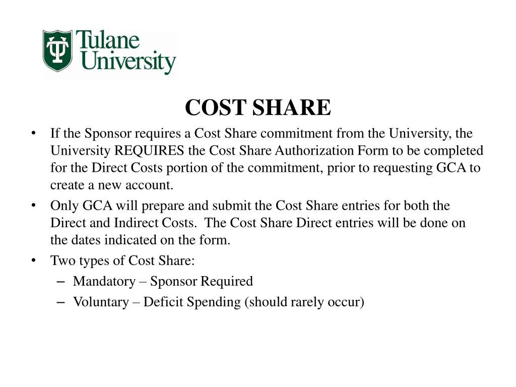 cost share