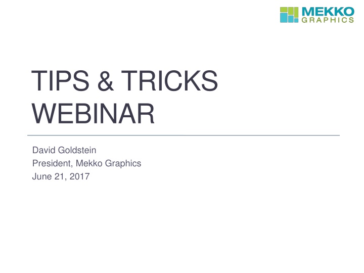 tips tricks webinar
