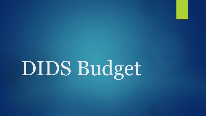 dids budget