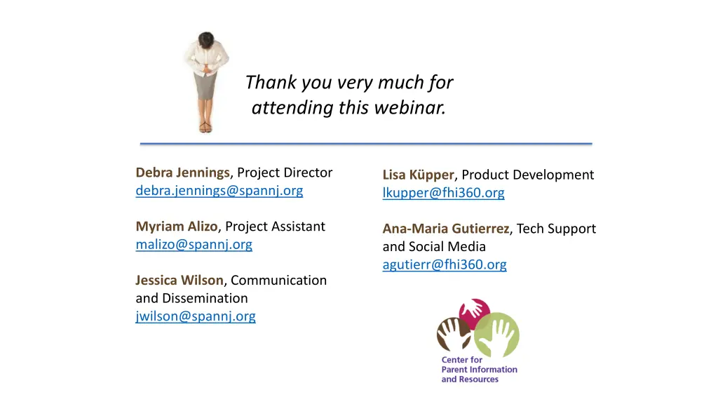 thank you very much for attending this webinar