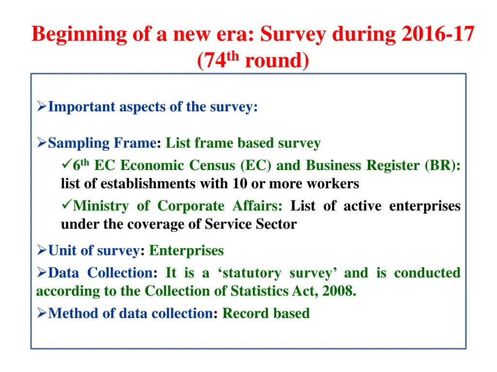 beginning of a new era survey during 2016 3