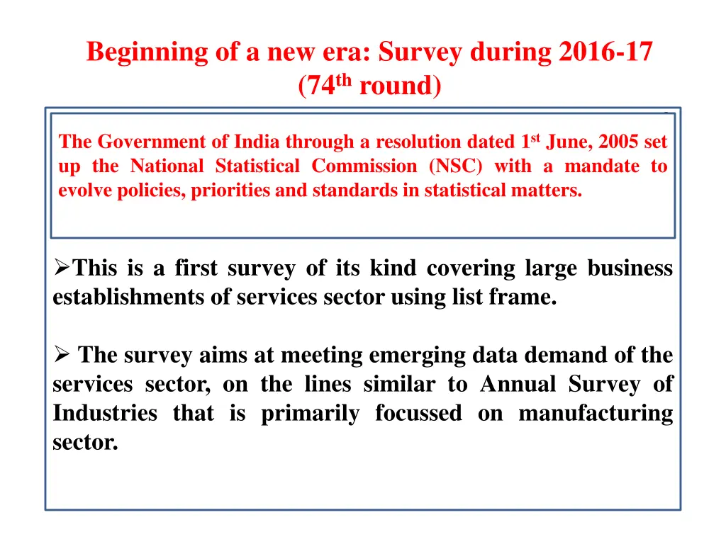 beginning of a new era survey during 2016
