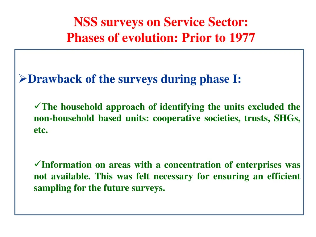nss surveys on service sector phases of evolution 3