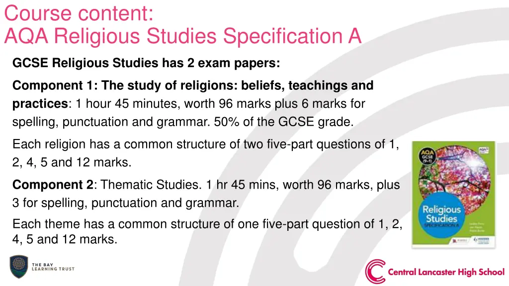 course content aqa religious studies