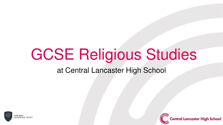 gcse religious studies at central lancaster high