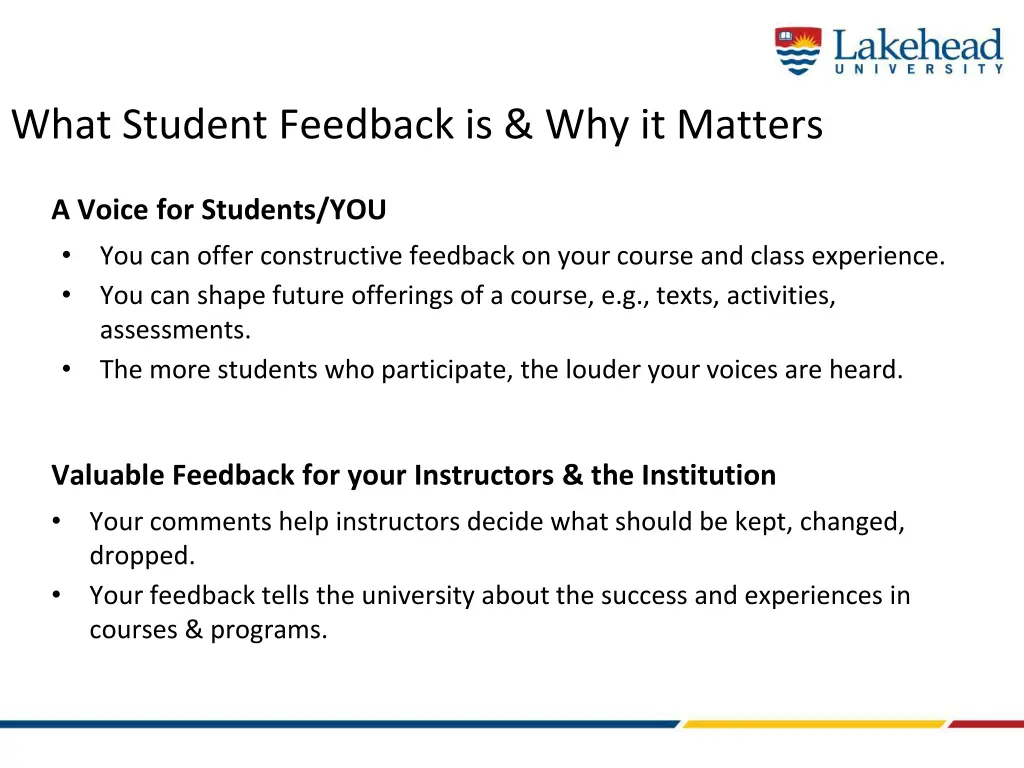 what student feedback is why it matters