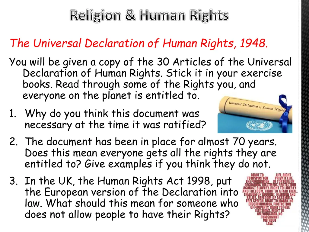 religion human rights