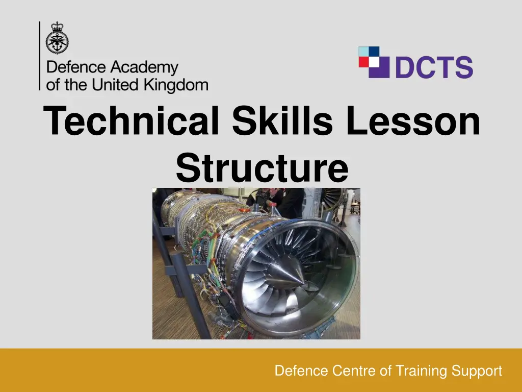 technical skills lesson structure