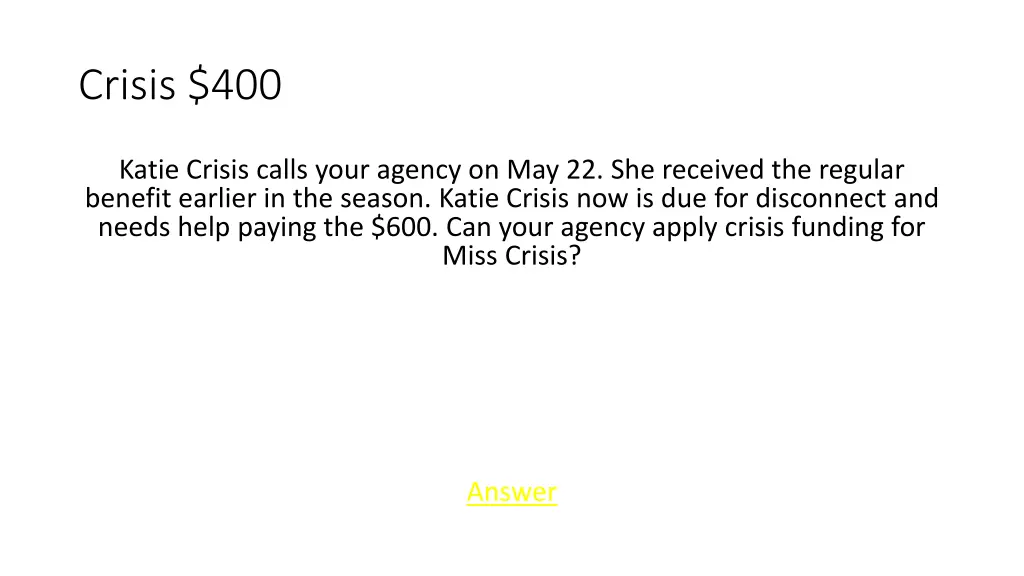 crisis 400