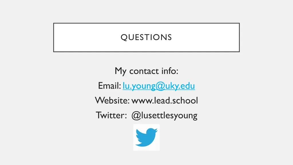 questions