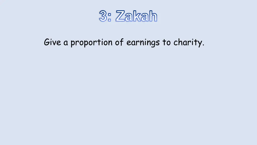 3 zakah