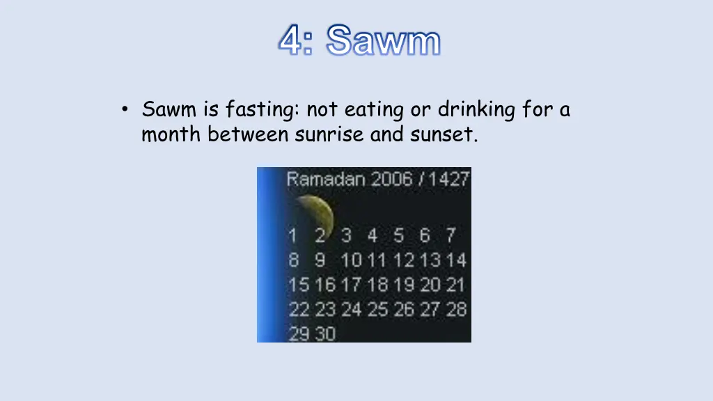 4 sawm
