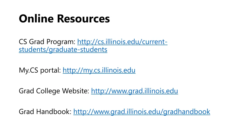 online resources