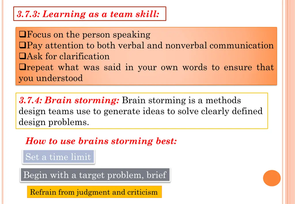 3 7 3 learning as a team skill