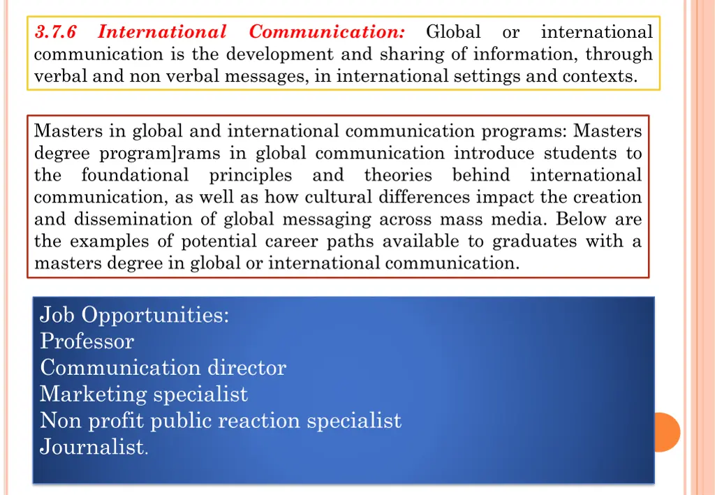 3 7 6 international communication global