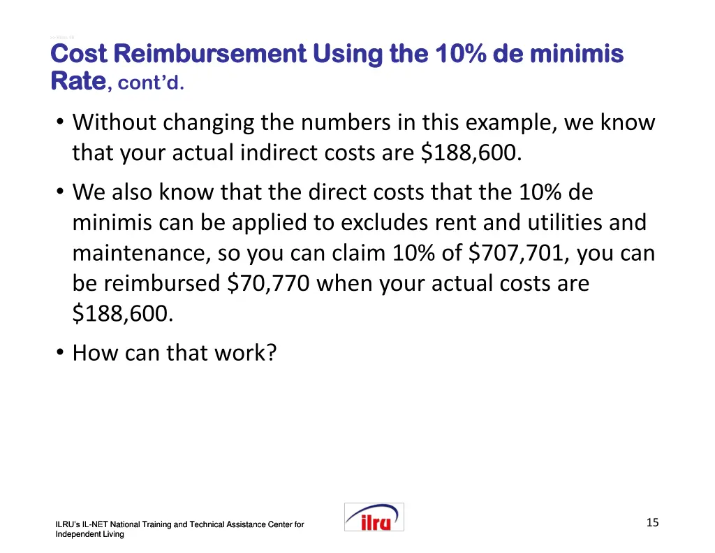 slide slide 15 cost reimbursement using