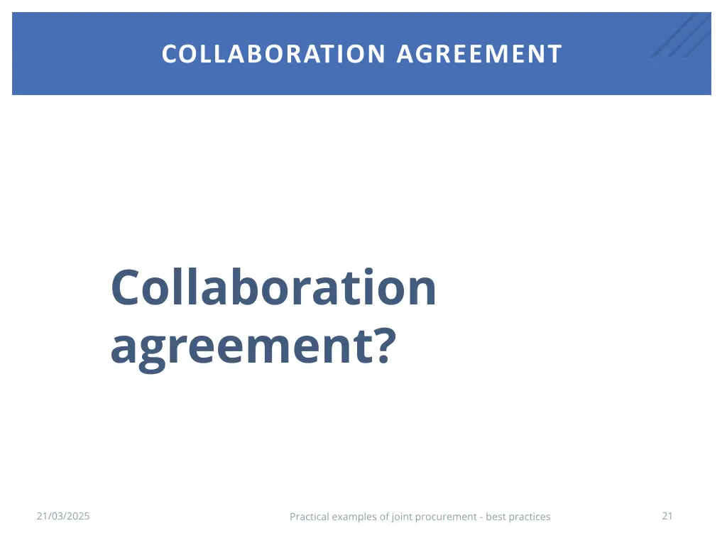 collaboration agreement