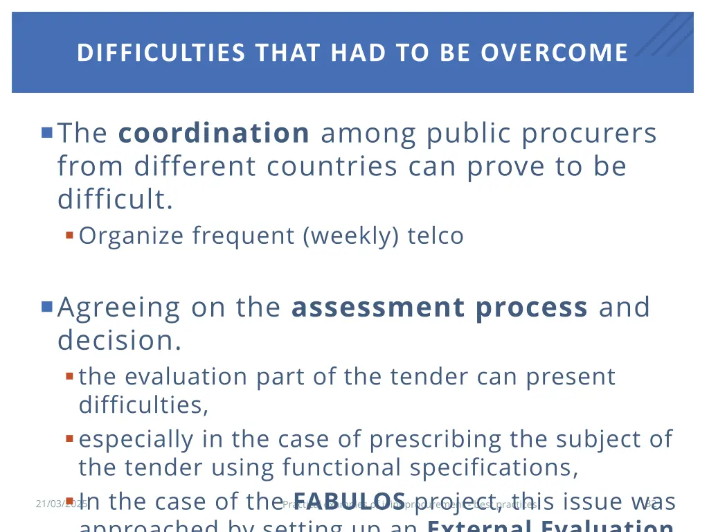 difficulties that had to be overcome 2