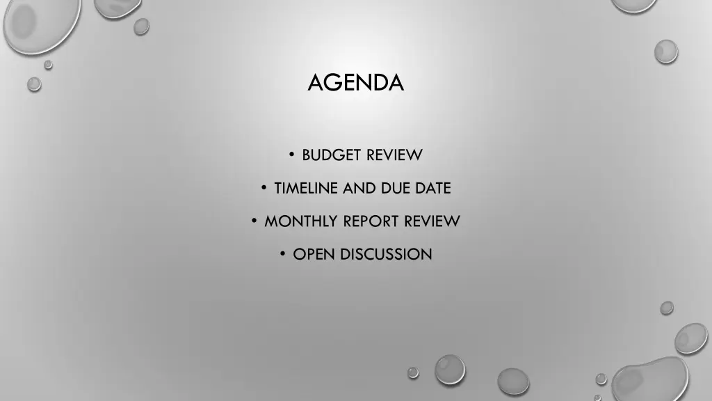 agenda