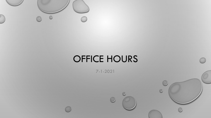 office hours