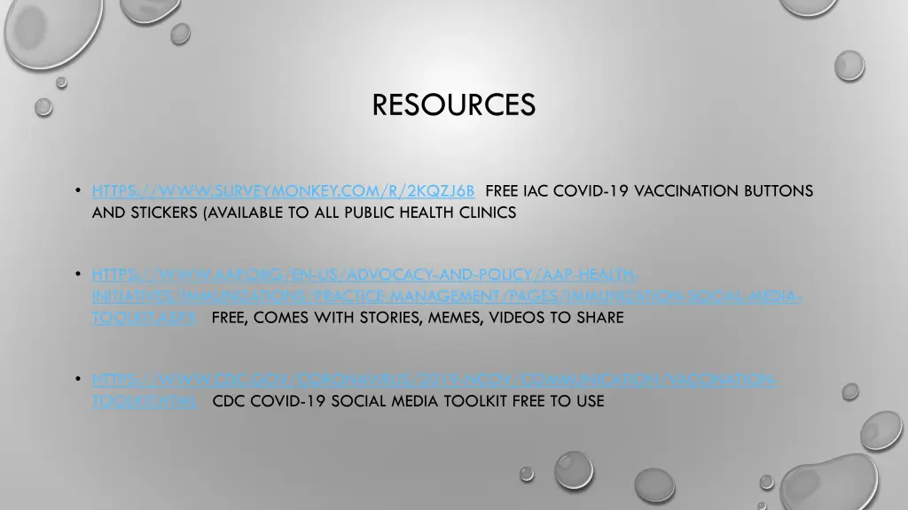 resources