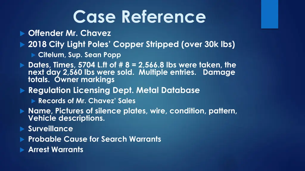 case reference offender mr chavez 2018 city light