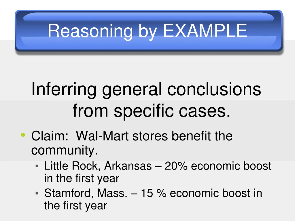 reasoning by example