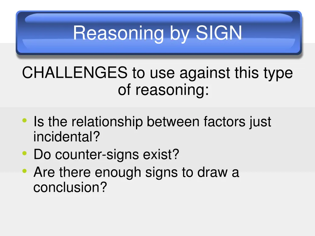 reasoning by sign 2