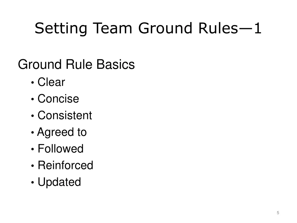 setting team ground rules 1
