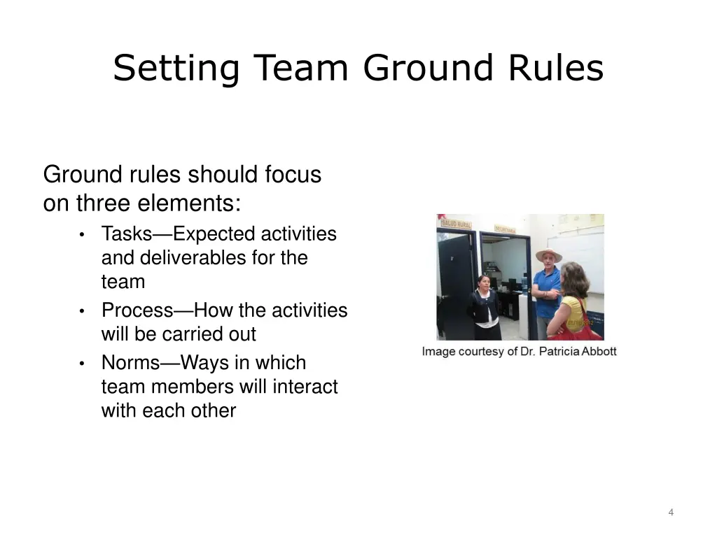 setting team ground rules
