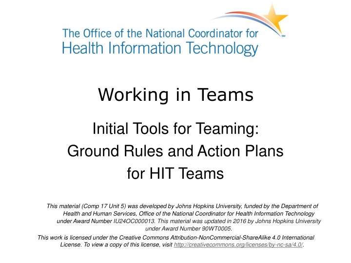 working in teams