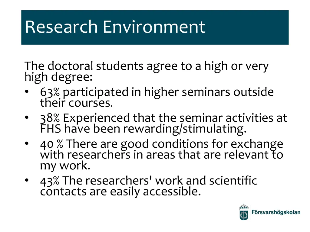 research environment