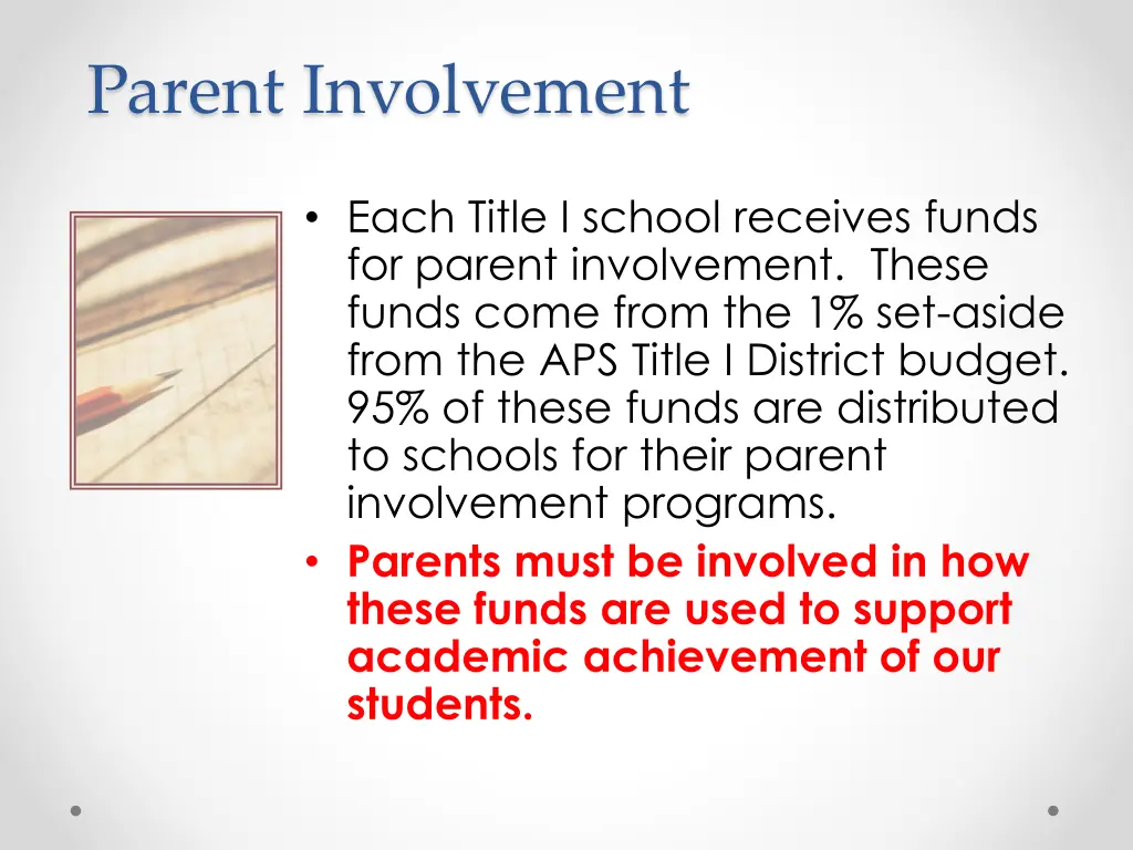 parent involvement