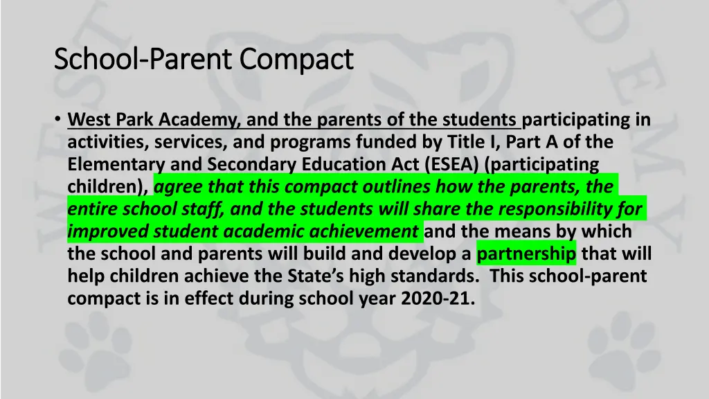 school school parent compact parent compact